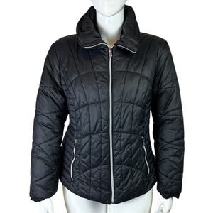 Celsius Puffer Jacket Hooded Black Size 2XL